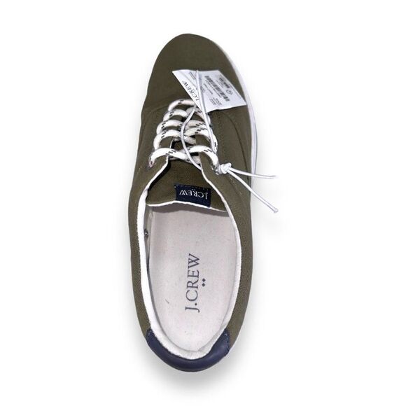 J. Crew Explorer Canvas Casual Sneakers Olive Green AW265 Men's 7 Women's 9 - Picture 9 of 12